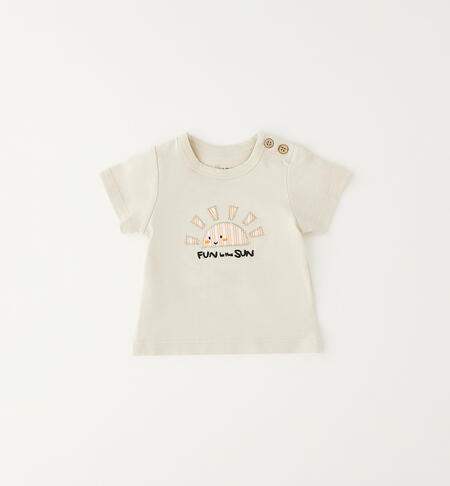 T-shirt bimbo neonato iDO BEIGE