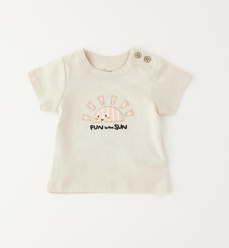 iDO newborn children's T-shirts BEIGE-0172