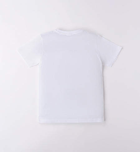 Coloured iDO T-shirts for boys from 8 to 16 years BIANCO-0113