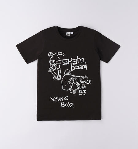 T-shirt colorate per ragazzo da 8 a 16 anni iDO NERO-0658