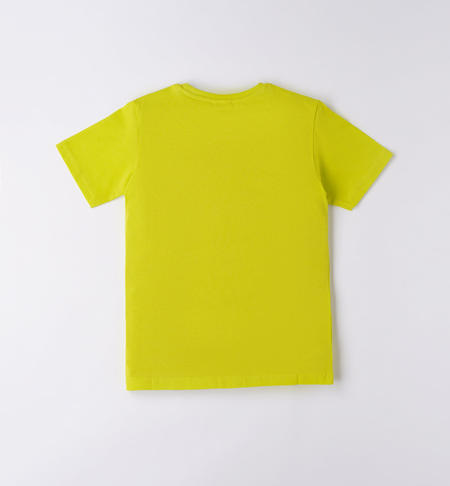 T-shirt colorate per ragazzo da 8 a 16 anni iDO VERDE ACIDO-5234