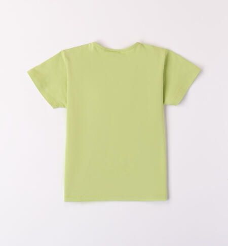 T-shirt con anello per ragazza SOFT GREEN-5255