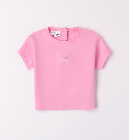 Girls' heart T-shirt PINK