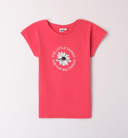 Floral T-shirt for girls RED