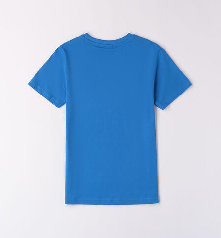 T-shirt con stampa per ragazzo TURCHESE-3733