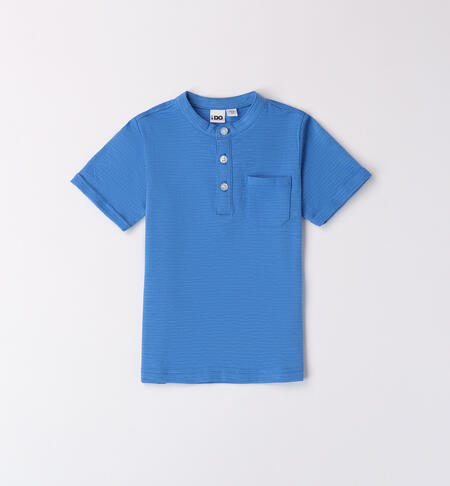 T-shirt with breast pocket LIGHT BLUE