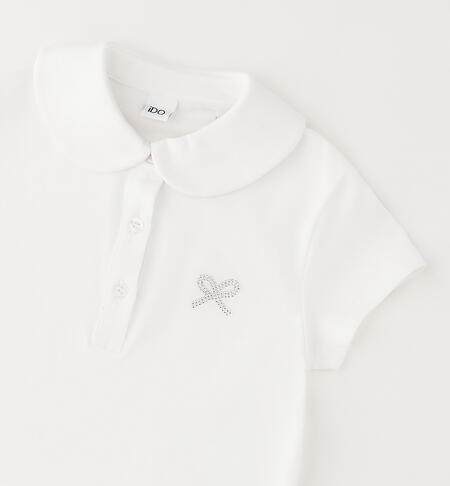 T-shirt da bambina iDO BIANCO-0113
