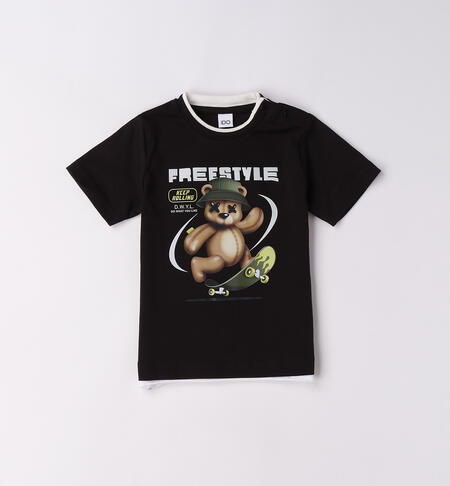T-shirt da bambino NERO-0658