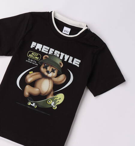 T-shirt da bambino NERO-0658