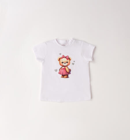T-shirt da neonata BIANCO