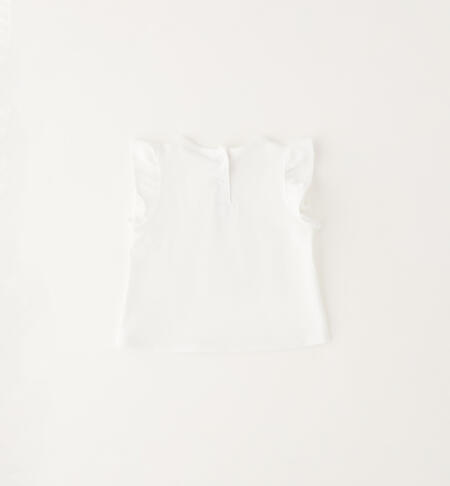 T-shirt da neonata iDOMini BIANCO-0113