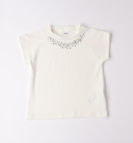 Girls' T-shirt CREAM