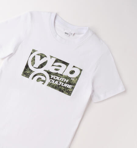 T-shirt da ragazzo iDO BIANCO-0113