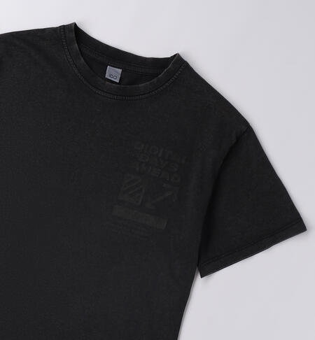T-shirt da ragazzo NERO-0658