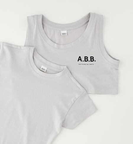 T-shirt e top per ragazza GRIGIO-0515