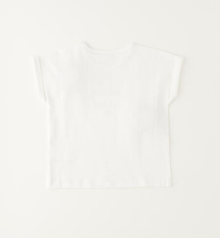 Summer T-shirt for girls BIANCO-0113