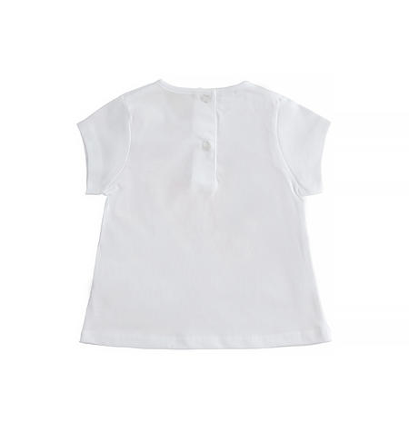 iDO butterfly T-shirt for girls from 9 months to 8 years BIANCO-0113