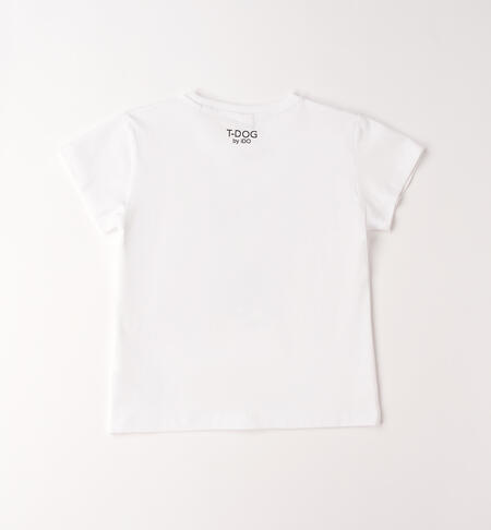T-shirt iDO da ragazza BIANCO-0113