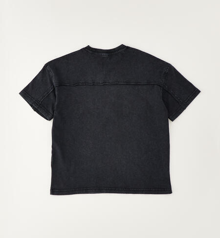 T-shirt iDO in cotone ragazzo NERO-0658