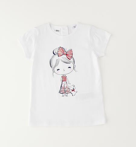 iDO T-shirt for girls WHITE