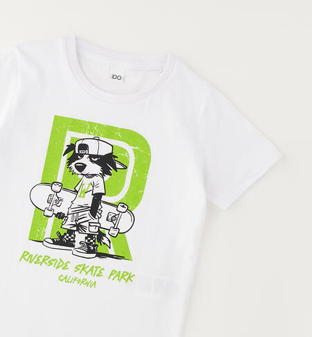T-shirt iDO per bambino BIANCO-0113