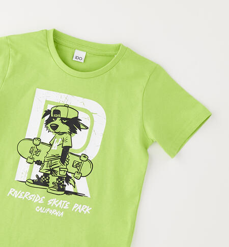 T-shirt iDO per bambino VERDE-5132