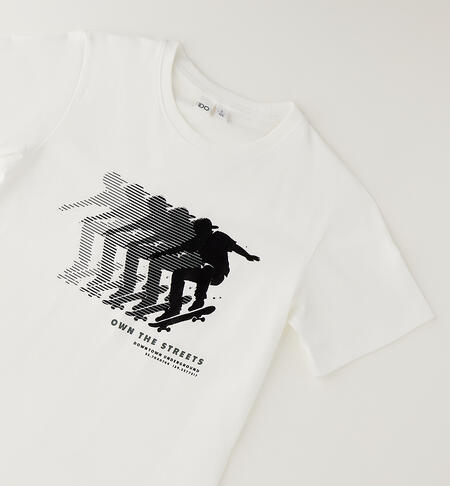 T-shirt iDO per ragazzo PANNA-0112