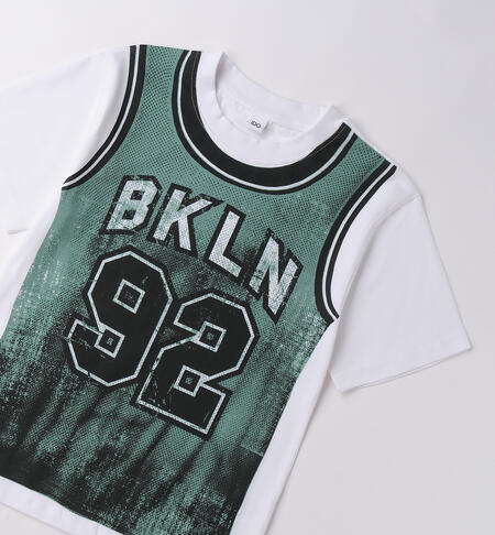 T-shirt iDO ragazzo BIANCO-0113