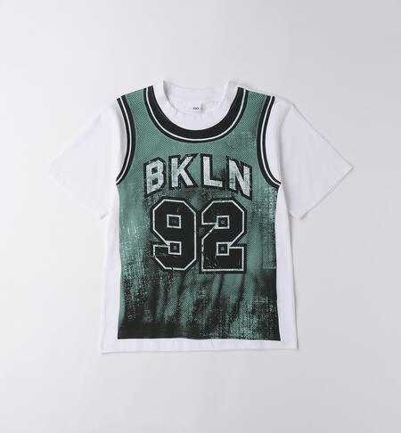 T-shirt iDO ragazzo BIANCO-0113