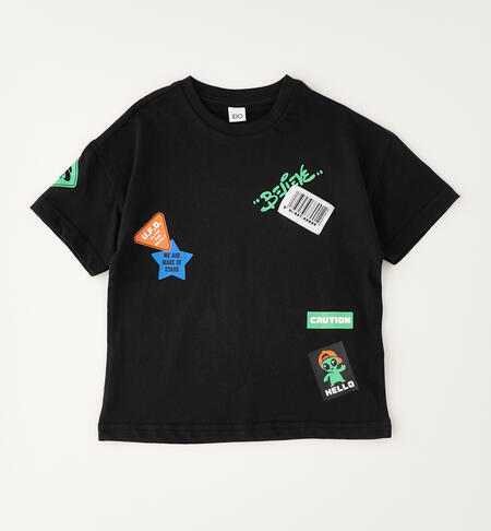 Children's cotton T-shirts BLACK