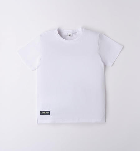 iDO cotton T-shirt for boys from 8 to 16 years BIANCO-0113