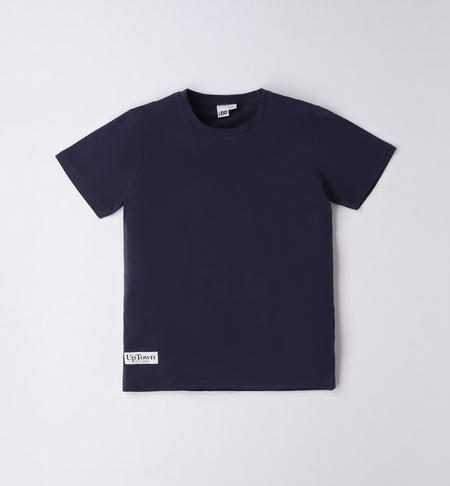 iDO cotton T-shirt for boys from 8 to 16 years NAVY-3854