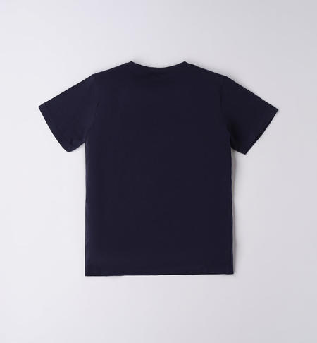 iDO cotton T-shirt for boys from 8 to 16 years NAVY-3854