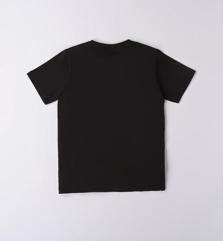 T-shirt in cotone ragazzo da 8 a 16 anni iDO NERO-0658