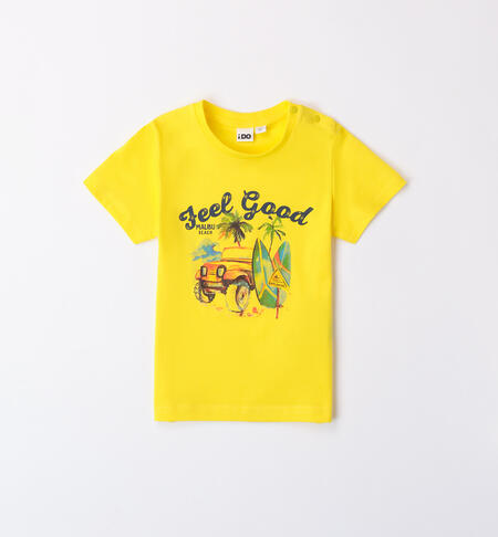 Boys' beach T-shirt GIALLO-1434