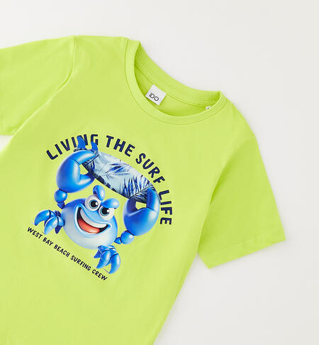 T-shirt mare per bambino VERDE CHIARO-5242