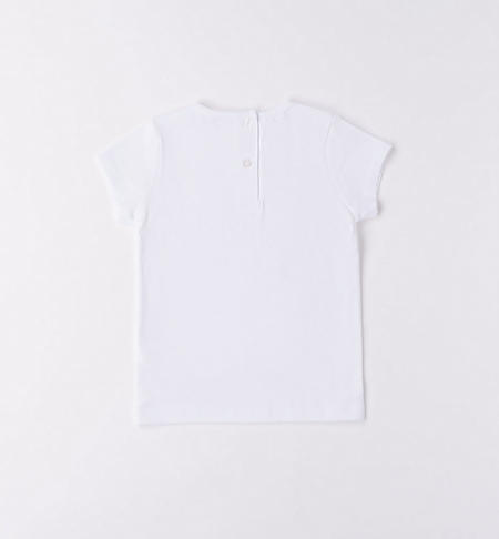 iDO teddy bear T-shirt for girls from 9 months to 8 years BIANCO-0113