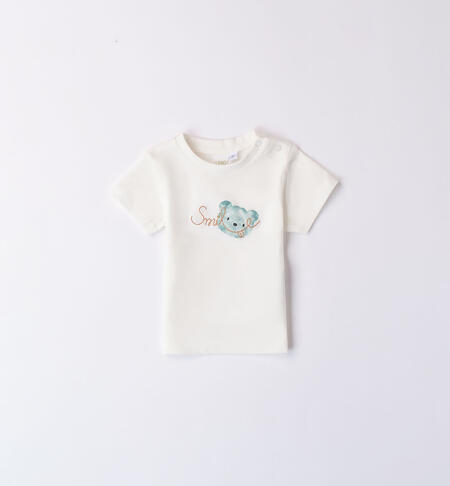 Teddy bear T-shirt for boys CREAM