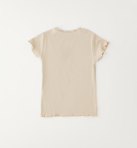 T-shirt per bambina BEIGE-0924