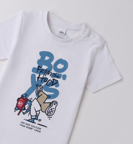 T-shirt per bambino iDO BIANCO-0113