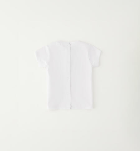 T-shirt per neonata BIANCO-0113