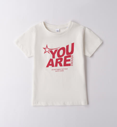 T-shirt per ragazza PANNA