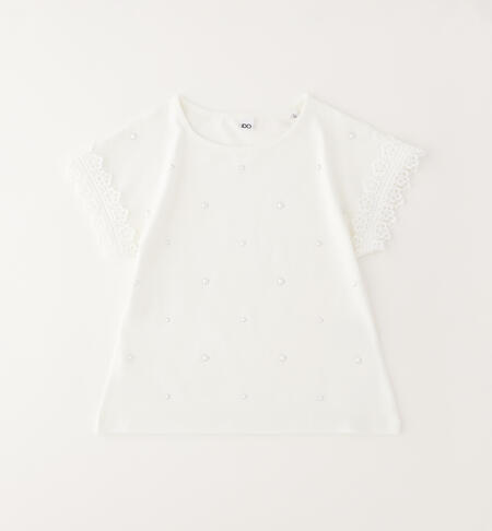 Girls' T-shirt CREAM