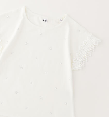 T-shirt per ragazza PANNA-0112