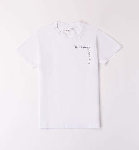T-shirt per ragazzo  BIANCO-0113