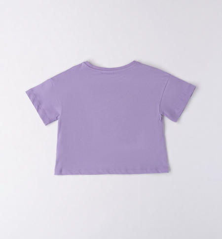 T-shirt ragazza glitter da 8 a 16 anni iDO GLICINE-3414