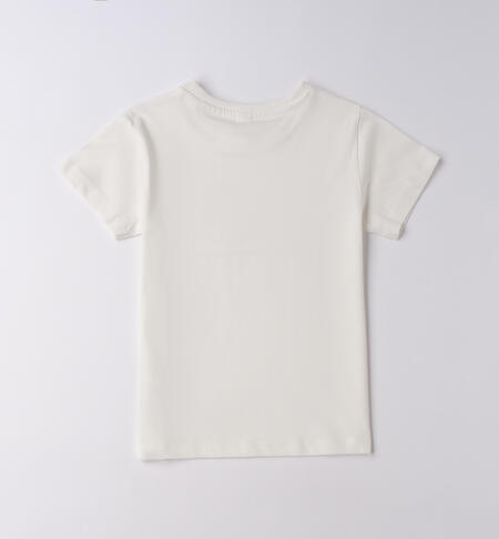 T-shirt ragazza iDO PANNA-0112