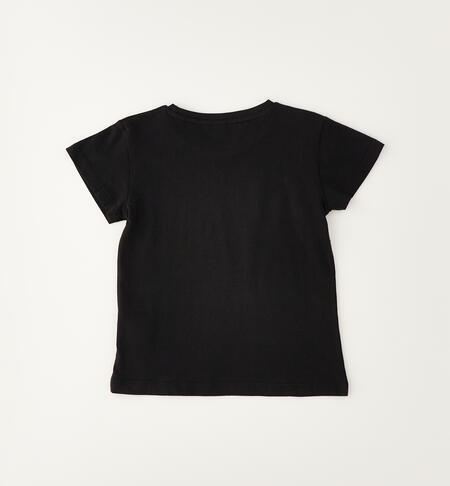 Cotton T-shirt for girls NERO-0658