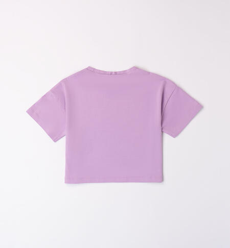 Girl's Fri print T-shirt LILAC-3325