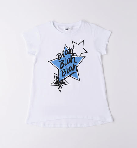 T-shirt ragazza stampe varie BIANCO